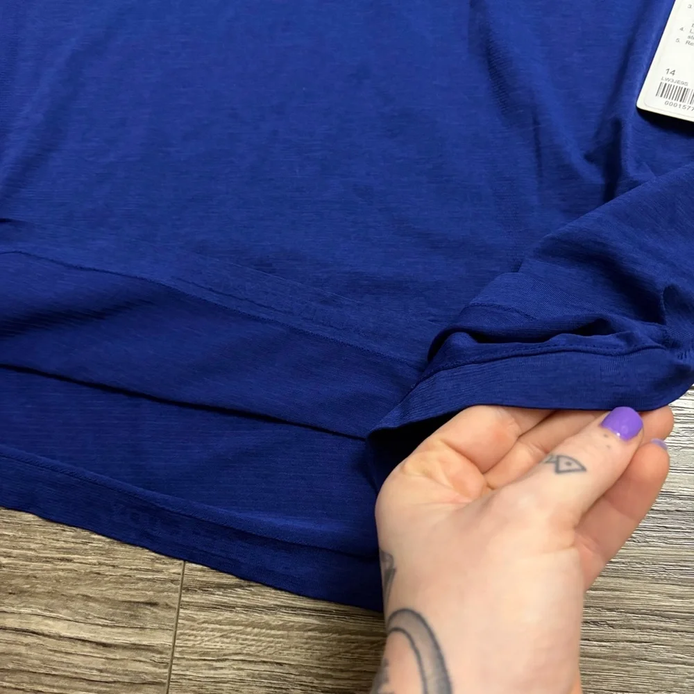 NWT Lululemon Swiftly Relaxed Long-Sleeve Shirt 2.0 *Updated (Deep Sea Blue) 14